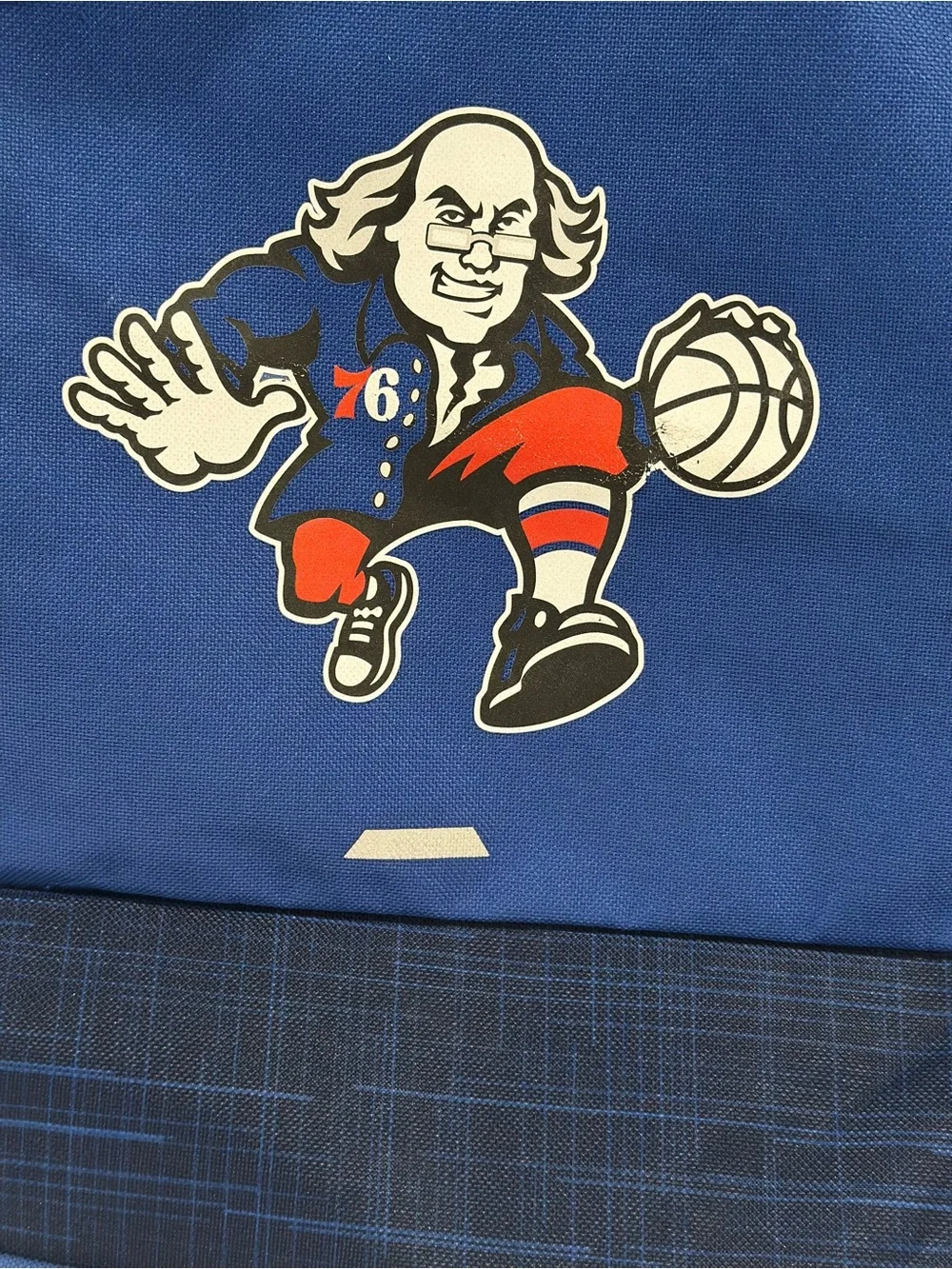 Philadelphia 76ers Ben Franklin Gemline Backpack Blue School Travel Sports Bag
